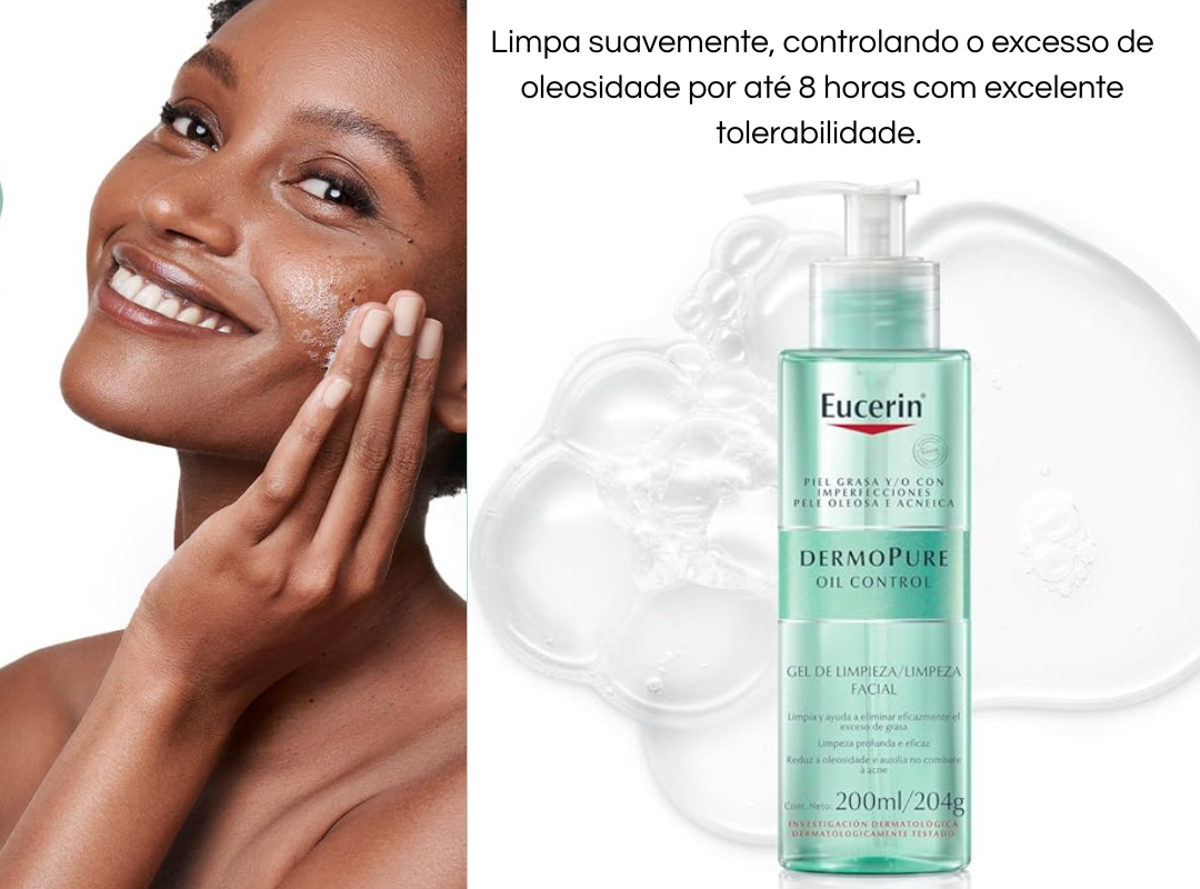 EUCERIN Gel de Limpeza Facial Antiacne DermoPure Gentil -site-entretons