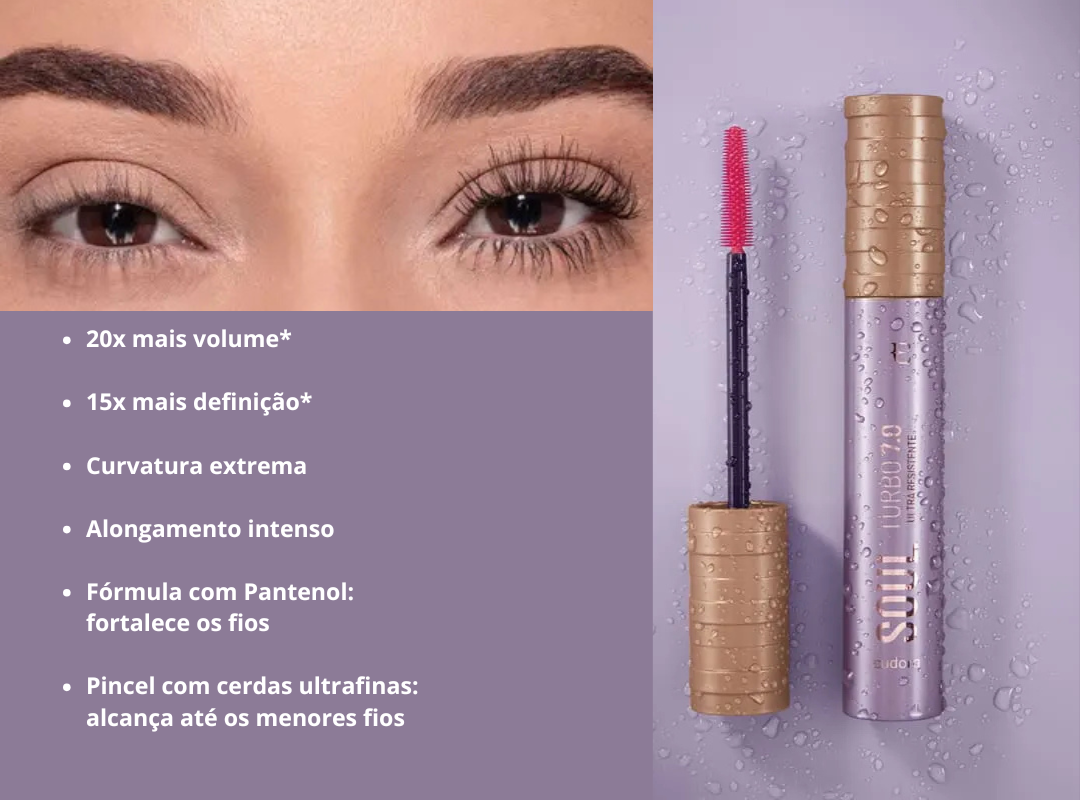 Eudora SOUL Turbo Máscara de Cílios -site-entretons