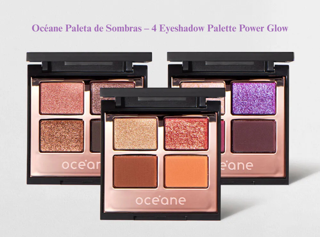 Océane Paleta de Sombras – 4 Eyeshadow Palette Power Glow -site-entretons