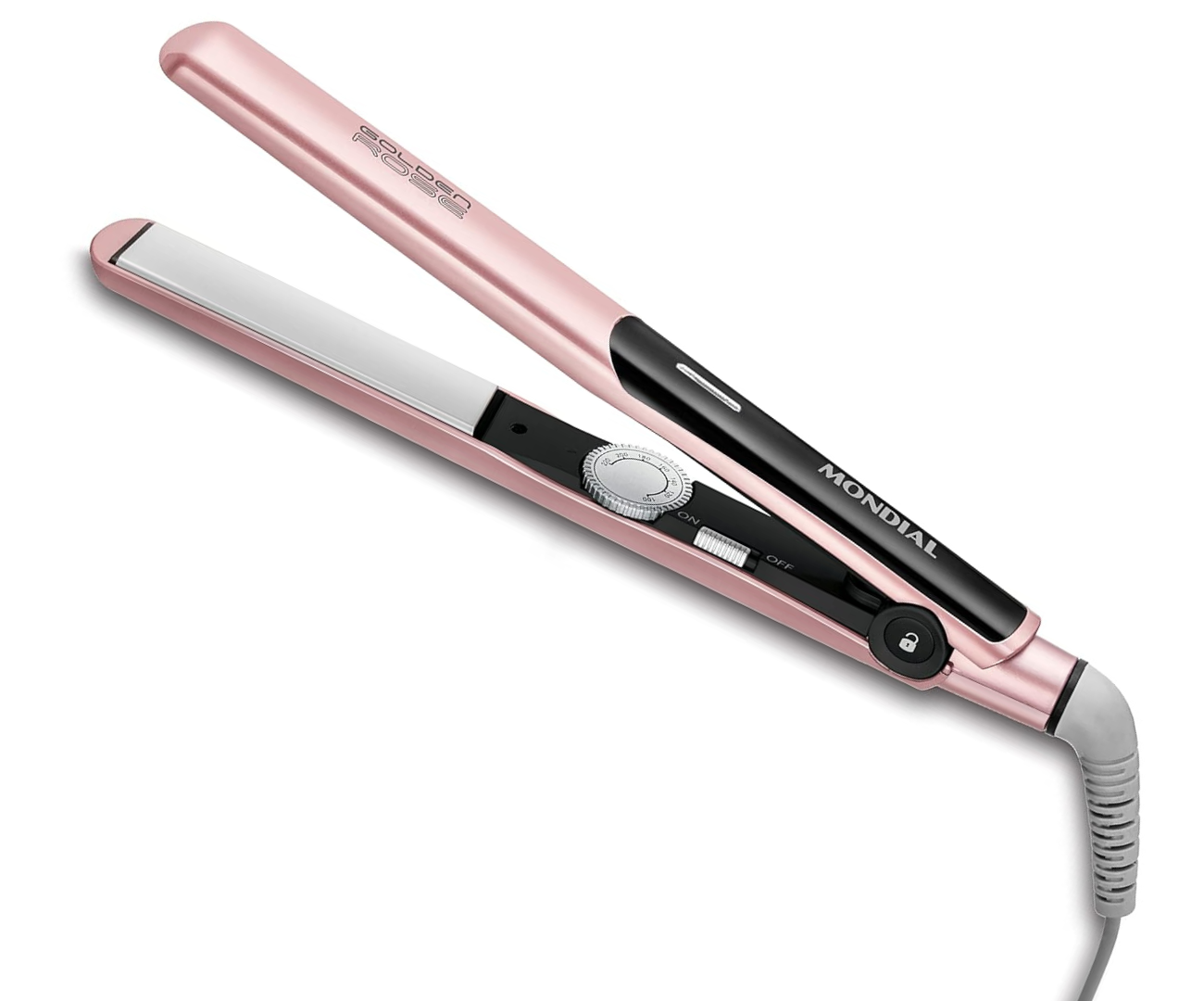 Cabelos perfeitamente lisos e sem marcas! A Prancha Alisadora Golden Rose P-20 possui chapas flutuantes, que se adequam às mechas e alisam uniformemente. O revestimento cerâmico com tecnologia Tourmaline Íon aquece por igual e emite íons, que dão mais brilho e reduzem o frizz.