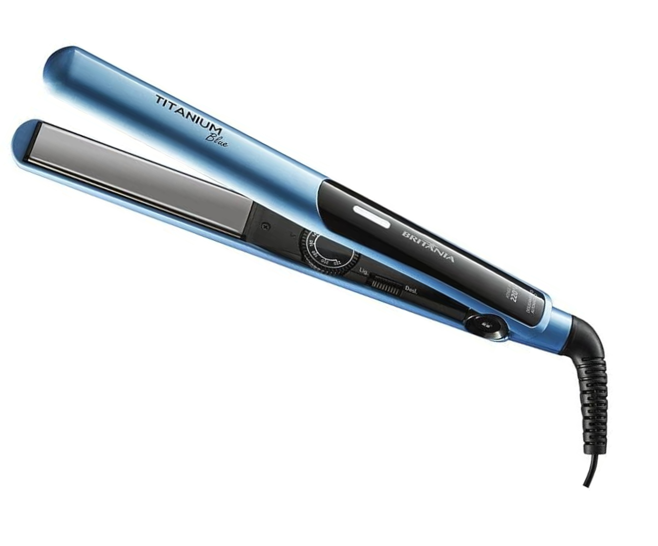 Prancha, Titanium blue, 35w, Azul- Britânia