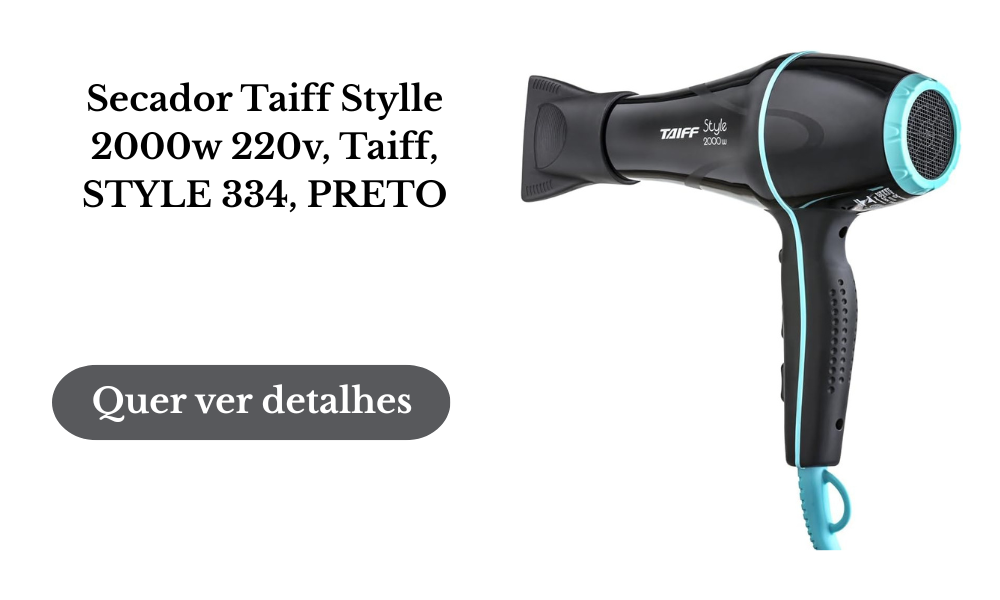 Secador Taiff Stylle 2000w 220v Taiff