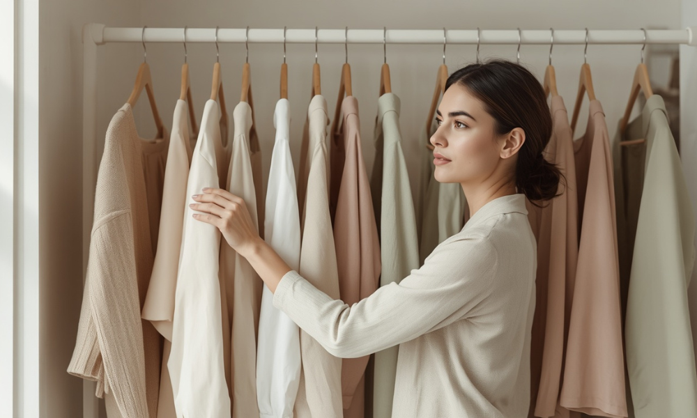 10 peças essenciais do luxo silencioso que definem a moda feminina em 2026! 13 guarda roupa com roupas calras