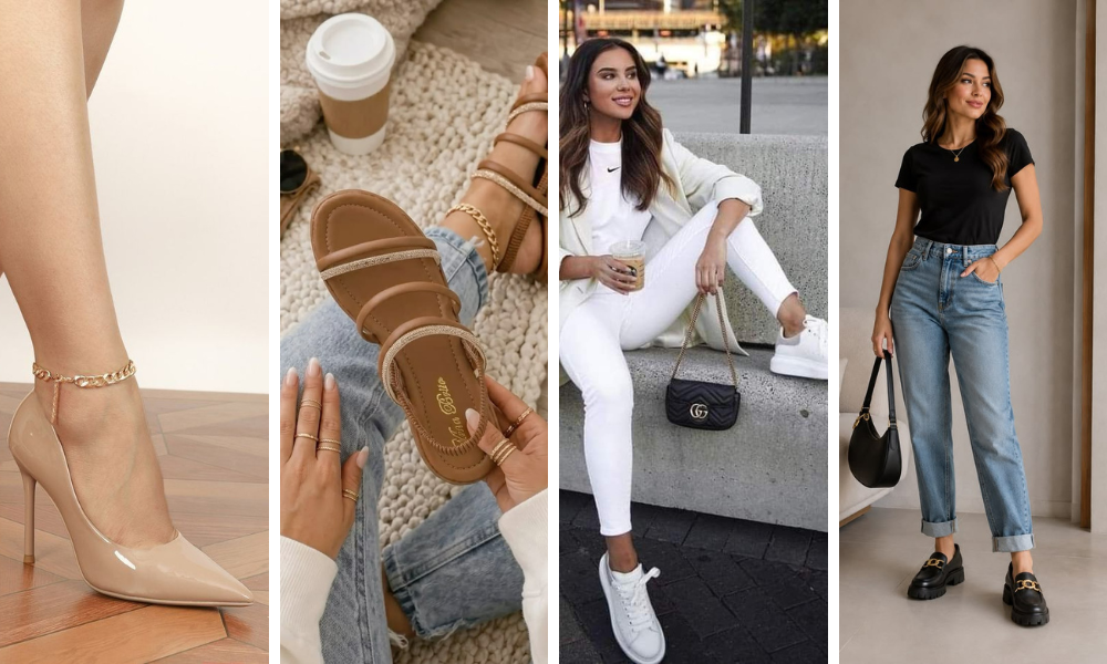 10 peças essenciais do luxo silencioso que definem a moda feminina em 2026! 9 sapatos diferentes modelos