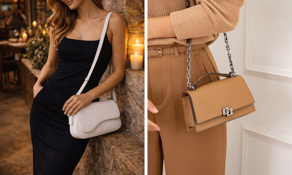 Bolsas de luxo silencioso: 6 modelos elegantes que transformam qualquer look em 2026! 6 Bolsa tiracolo minimalista