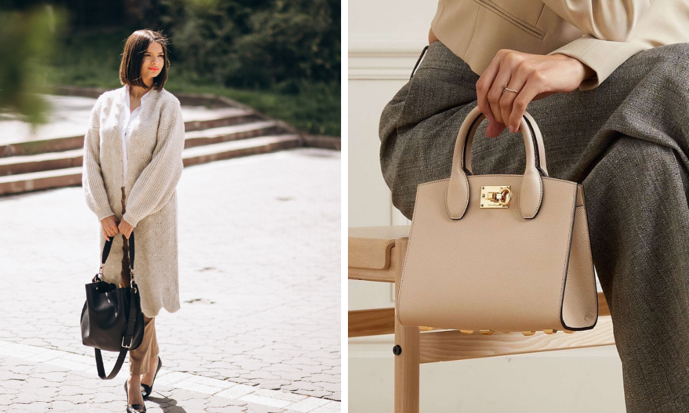 Bolsas de luxo silencioso: 6 modelos elegantes que transformam qualquer look em 2026! 3 bolsas estruturadas